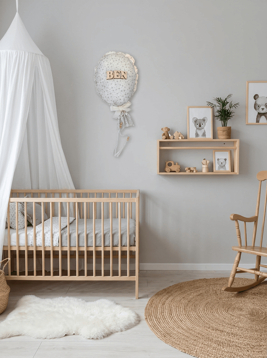 GLOBO DE TELA PERSONALIZADO GRIS