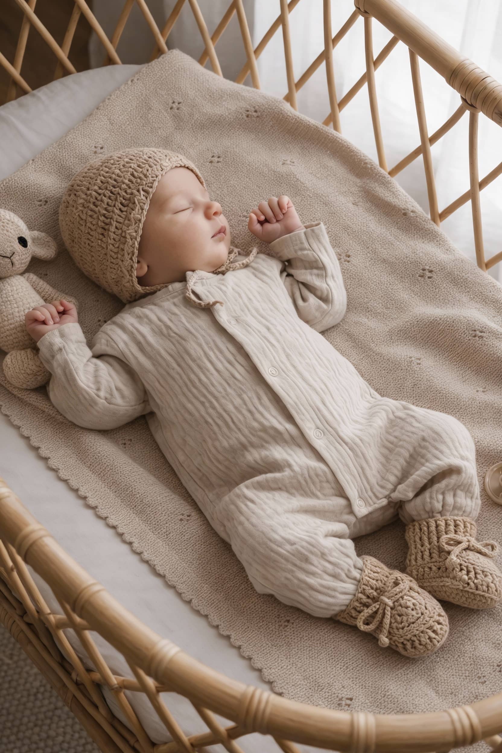 CANASTILLA CLAU BEIGE NATURE - Imagen 2