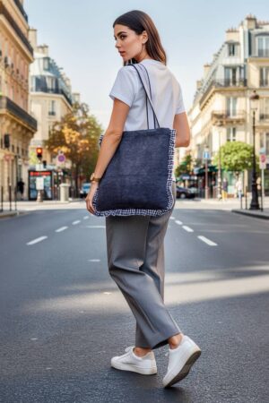 TOTE BAG  VICHY NATURE